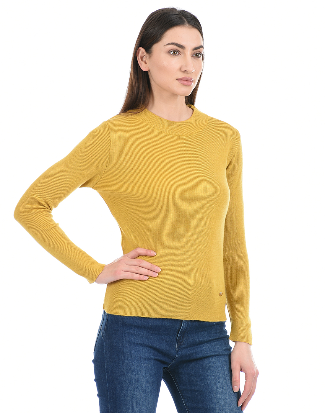 Cloak & Decker by Monte Carlo Women Yellow Pullover